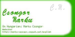 csongor marku business card